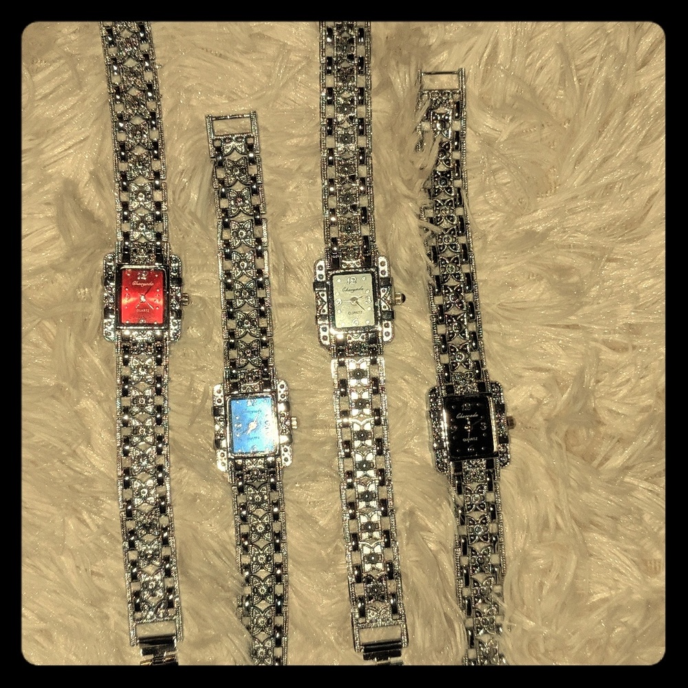 Luxury Brand Watch Fashion Silver Bracelet Quartz